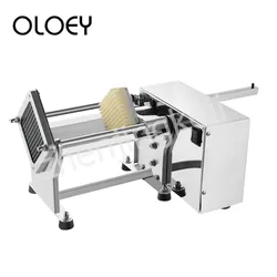 Stainless Steel Electric Fries Machine Potato Cutting Machine Adjustable Slit Size Cut Onion Cucumber Radish 60W Low power