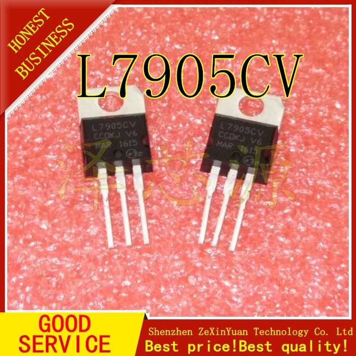 100pcs/lot New L7905CV L7905 TO 220 NEGATIVE VOLTAGE REGULATORS-in ...
