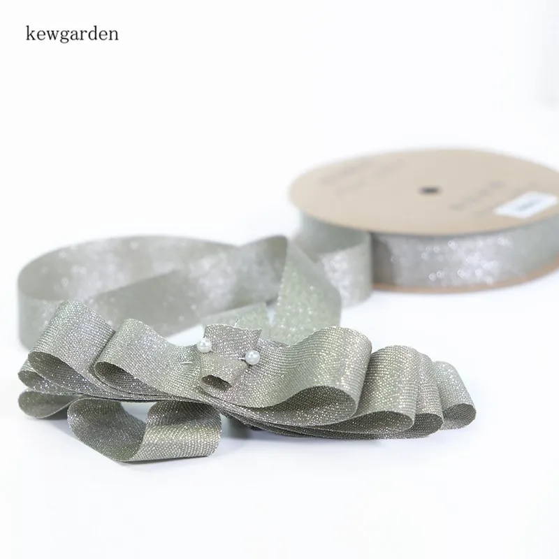 Kewgarden Блестящая атласная лента с зернистой поверхностью 1 дюйм 25 мм стандартная