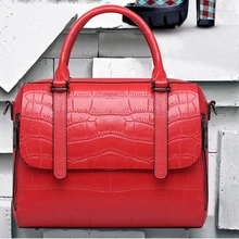 Новинка; стильная женская сумка из натуральной кожи с крокодиловой текстурой; кожаная сумка-мессенджер; вечерние сумки на молнии; сумки на плечо; подарок на день рождения