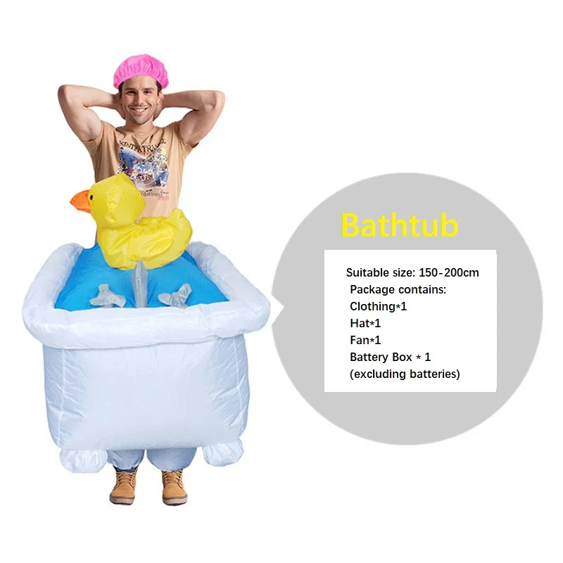 

Inflatable Cosplay Costume Ride On Bathtub Go Out With A Bath Swimming Lovely Fancy Dress For Interesting Adult Man cosplay toys