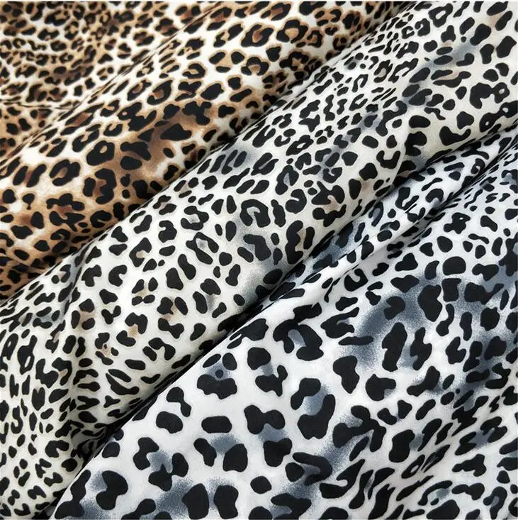 Классический Леопардовый принт Ins горячий дизайнер сделай сам ручной работы швейный материал ткань с животным принтом не эластичная