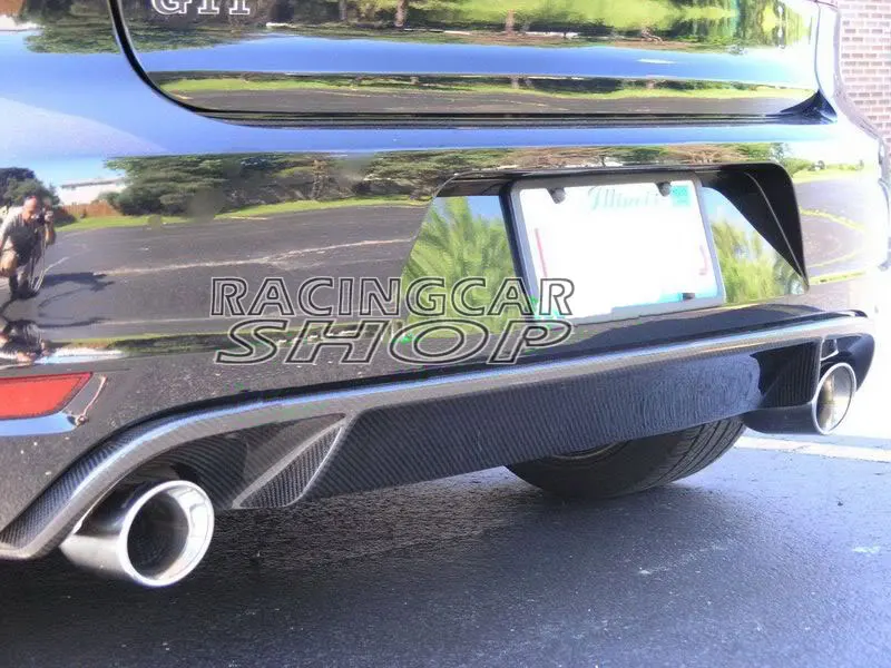 OEM Style Real CARBON FIBER REAR DIFFUSER FOR VW GOLF6 GOLF 6 VI MK6 GTI Bumper