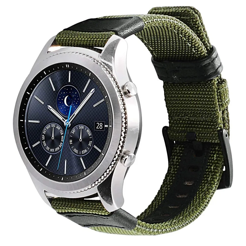 GXC Gear S3 ремешки тканый нейлоновый Сменный ремень большой спортивный браслет для