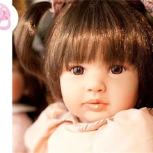 60 см Силиконовая виниловая кукла-Реборн, игрушки для девочек, игрушки для девочек, реалистичные игрушки принцессы, детские рождественские подарки, куклы