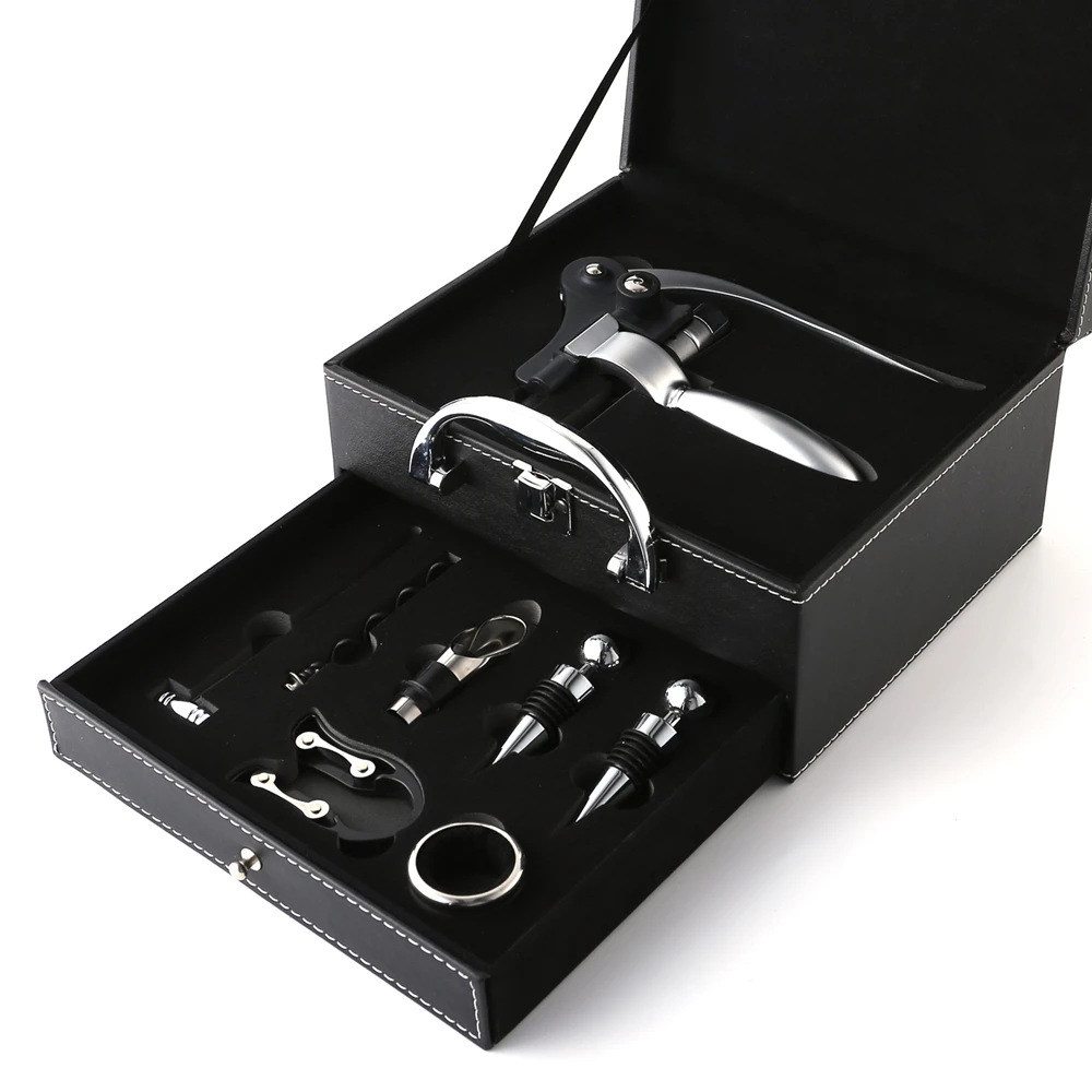 

Business gifts red wine bottle opener set, gift box