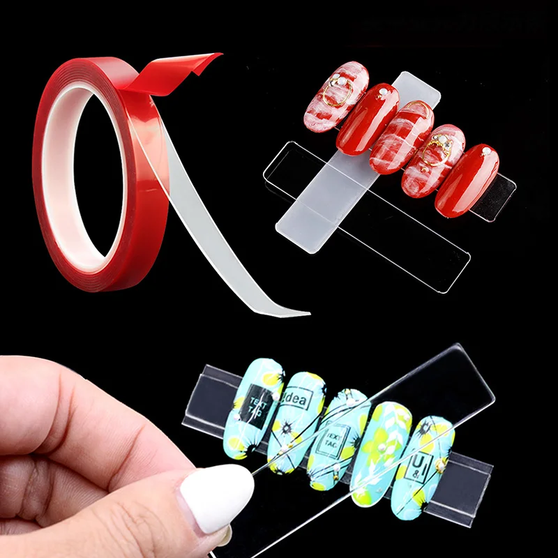 3M 10M Double Sided Nail Art Adhesive Tape for False Tips Nail Art