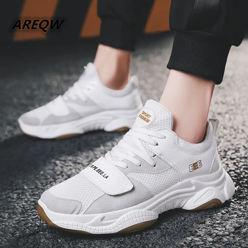 

New Men's Trend Light Breathable Sports Shoes with Non-slip 2019 Spring and Autumn Mesh Fashion Casual Shoes Color Matching