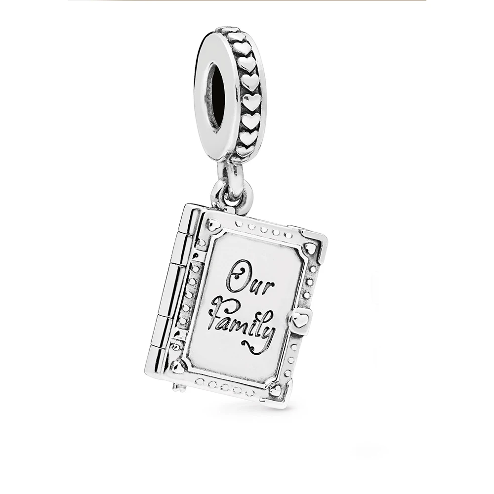 

CHAMSS 2019 High-end Quality 1:1 New Family Book Charm S925 Slver Original DIY Pendant Exquisite Vintage Woman Jewelry Gift