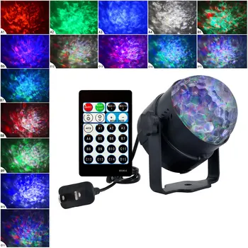 

Crystal Magic Disco Light Ball LED RGB Remote Control Party Rotating DJ Lamp Balls Music Dance