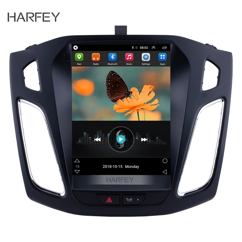 

Harfey 9.7 inch GPS Navi Android 9.1 Car Stereo Radio Head Unit for Ford Focus 2012 2013 2014 2015 Support OBD2 Rearview Camera