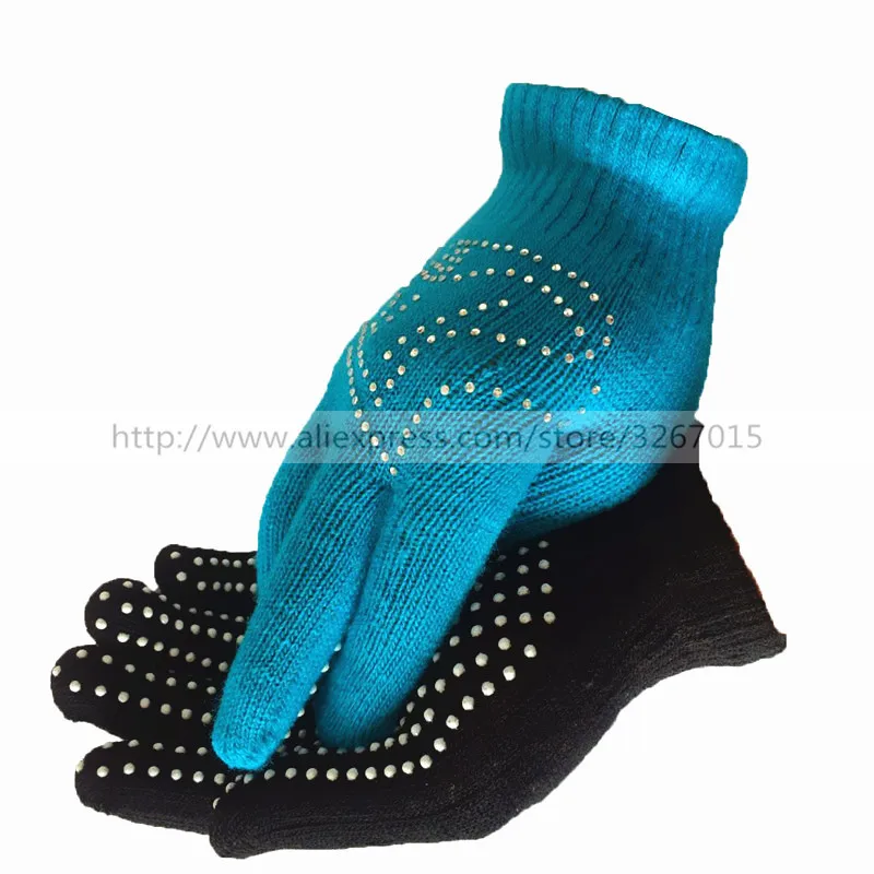 

3 Colors Solid Magic Wrist Gloves Figure Skating Ice Training Gloves Warm Fleece Thermal Safety Child Adult Non-slip gloves