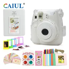 CAIUL Camera Accessories for Fujifilm Instax Mini8/8+ Crystal shell Colour Close-up Lens Filter Photo Album Film Frame Stickers