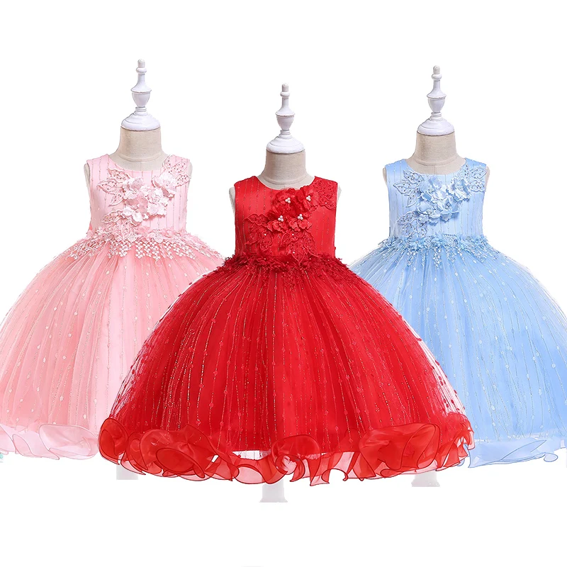 

Kids Dresses For Girls Elegant Princess Dress Flower Girls Dresses For Party and Wedding Dress Children Easter Carnival Costume
