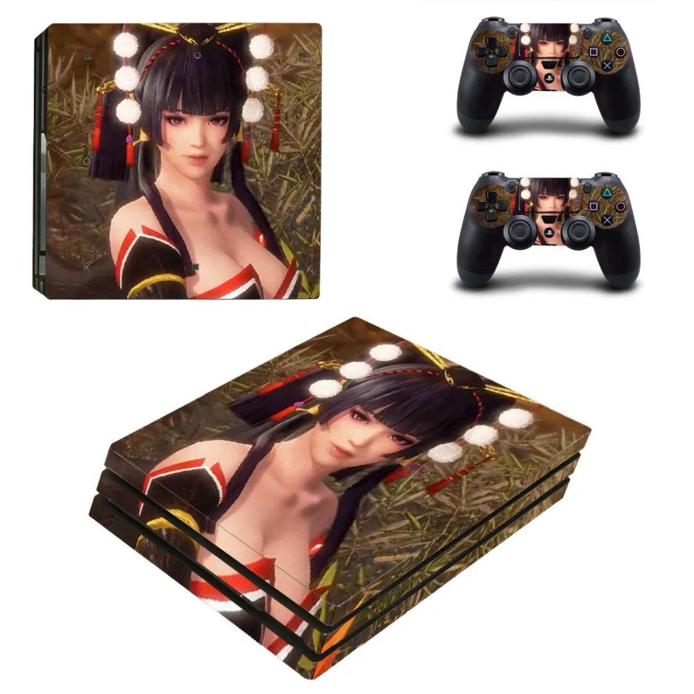 Виниловая наклейка Dead or Alive 6 PS4 Pro для консоли Sony Playstation 4 и 2 контроллера стикер