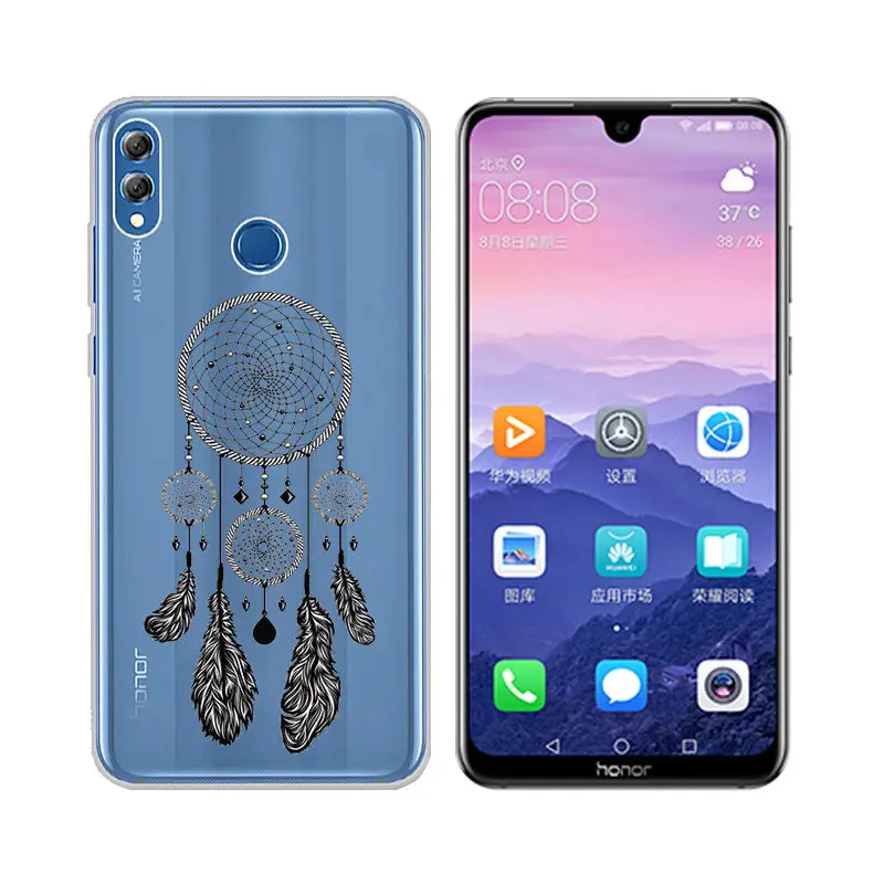 Arvin Silicone Fundas for Huawei Honor 8X Soft TPU Case for Huawei Honor 6X 4X 4A 5X V8 8 5C Painted Cover for Honor 8X Max Case (11)