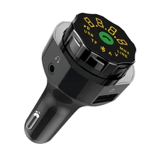 Смарт-телефон автомобильное быстрое зарядное устройство беспроводной Bluetooth MP3-плеер Hands-free вызов автомобильный комплект с fm-передатчиком и QC3.0 быстрое зарядное устройство