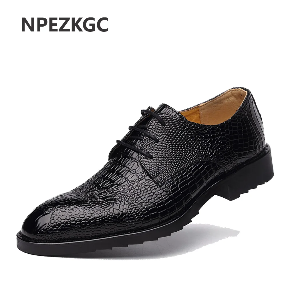 NPEZKGC 2018 Spring Autumn Men Formal Wedding Shoes Luxury Men Business Dress Shoes Men Oxfords Shoes цена NPEZKGC 2018 Spring Autumn Men Formal Wedding Shoes Luxury Men Business Dress Shoes Men Oxfords Shoes цены онлайн