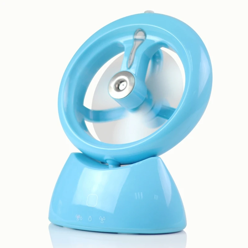

Mini Rechargeable Humidifier Fan Handheld Air Cooler Conditioner USB Home Office