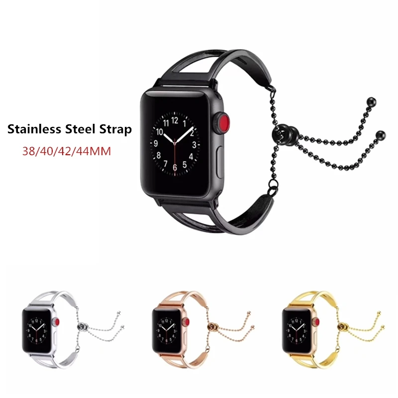Ремешок из нержавеющей стали для iWatch Apple Watch 38 мм 42 40 44 Series 4 3 2 1 | Наручные часы