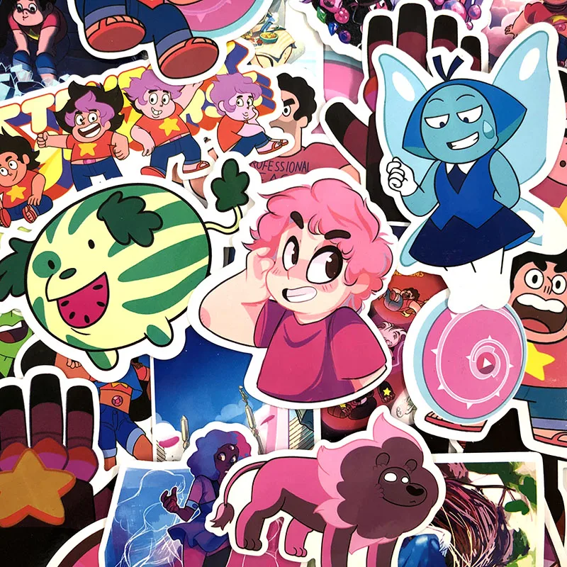 52 Pcs/set New Lion Steven Universe Stickers For Motorcycle Phone Skateboards Laptop Luggage Bicycle Pegatinas Anime Stickers