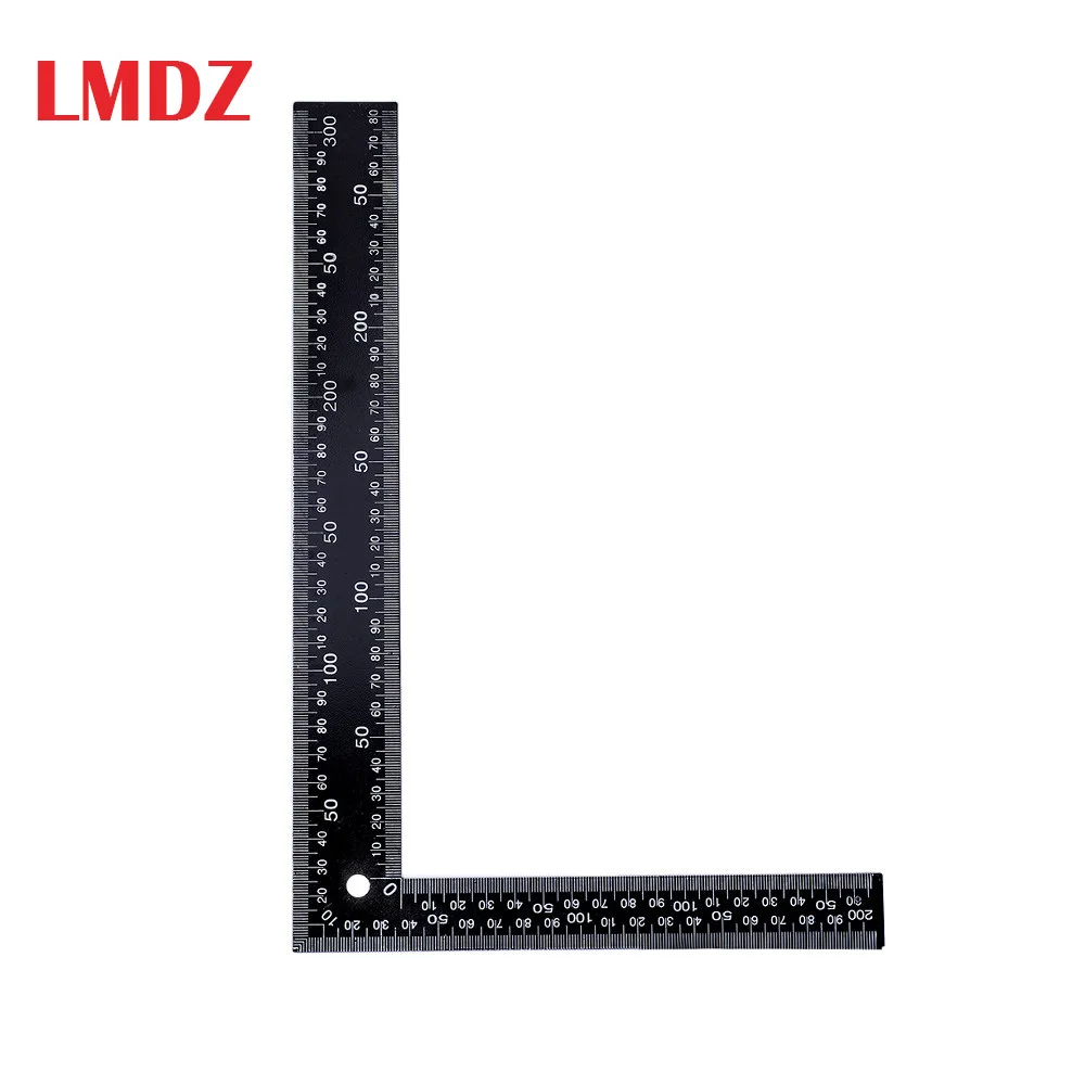 

LMDZ 200*300mm Metal Carpenter Dual Side Angle Scale L-Shaped Square Ruler Angle Square Measuring Ruler Precision Double Sided