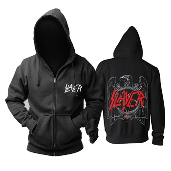 

Bloodhoof Slayer Heavy metal black zipper hoodie Asian Size