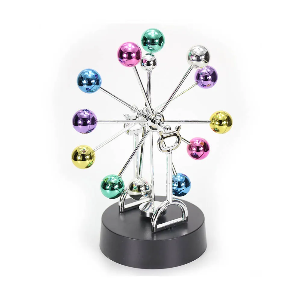 

Creative Colorful Metal Balance Ball With Magnetic Swinging Easter Gift Pendulum Dynamic Desk Decoration Prop Toys