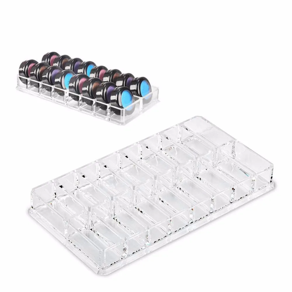 

8 Grid Transparent Acrylic Makeup Organizer Storage Box Nail Polish Rack Lipstick Makeup Brush Cosmetic Storage box Holder