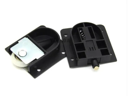 

1Set Wardrobe Plastic Plate 25mm Dia smooth Wheel Wear-resisting runner Sliding Door top/bottom Roller