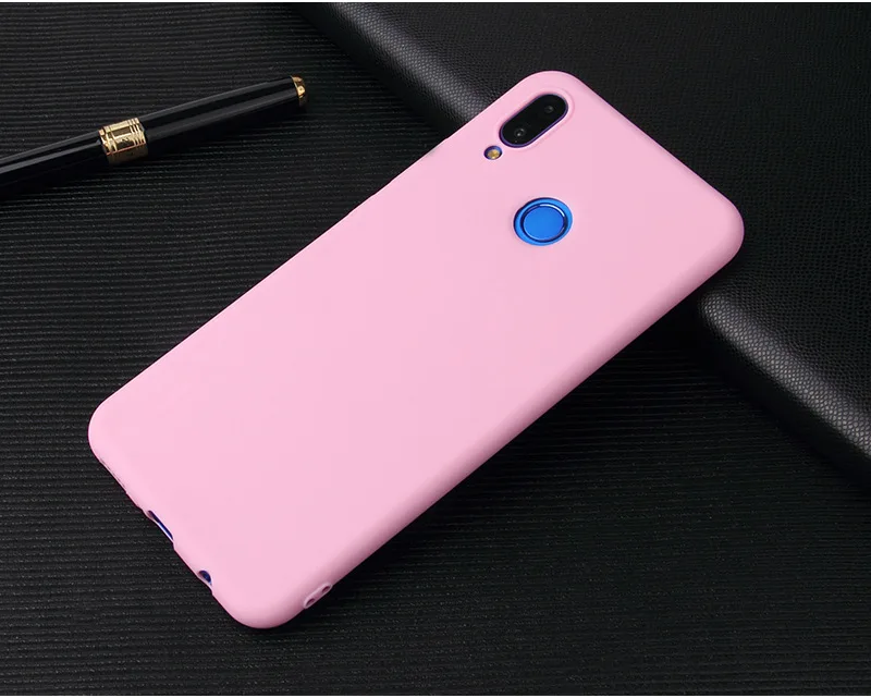 cell phone belt pouch Matte Colorful Soft Silicone TPU Case For Huawei Nova 2i 2s 2 Plus Nova 3 3i 3e Nova 4 P smart 2019 P20 lite P30 Pro Cover case mobile phone case with belt loop