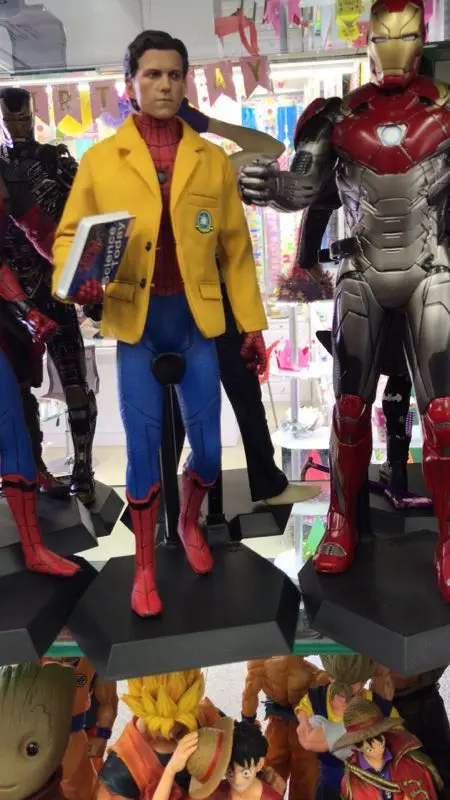 2 знака Сумасшедшие игрушки Marvel Мстители Человек паук домашняя Статуэтка из ПВХ