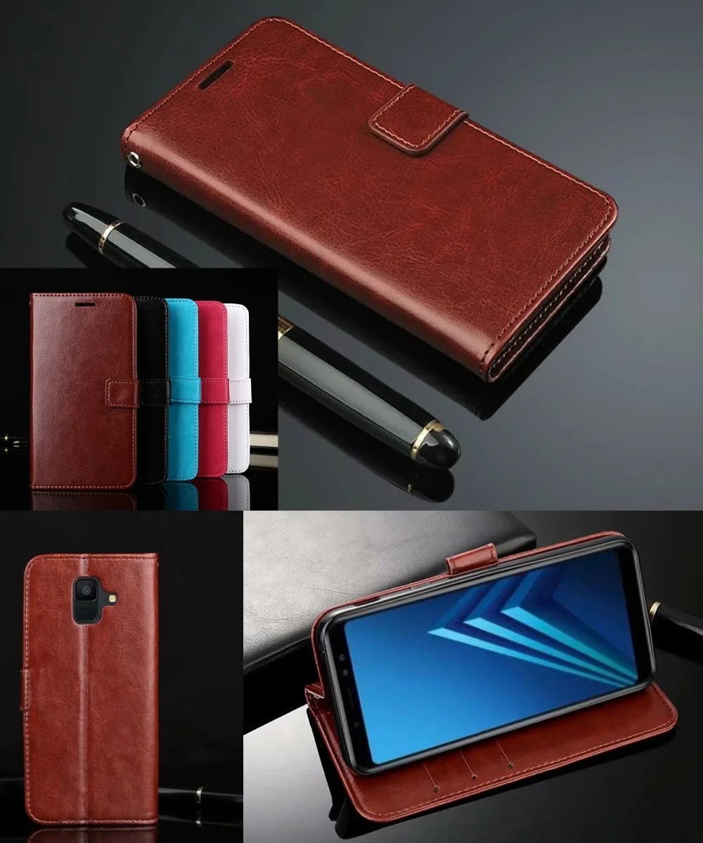 

A6 A8 Plus 2018 J4 J6 For Samsung Galaxy J3 J5 2017 A3 A5 A7 Flip Leather Wallet Case J2 J5 J7 Prime J1 2016 Neo J701 Duo Pro