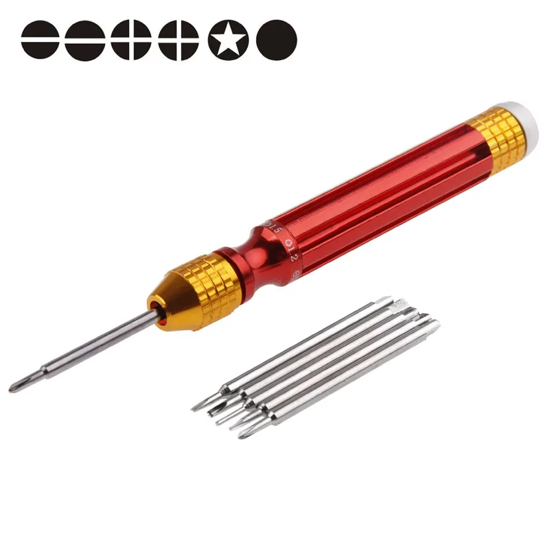 

889, 6 in 1 Magnetic Precision Multi Function Electronic Tools Sets for Apple iPhone / Universal Other Mobile Phone