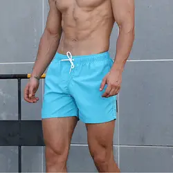 Шорты для плавания для мужчин летние пляжные мужские пляжные шорты из полиэстера Бермуды мужские быстросохнущие пляжные шорты короткие