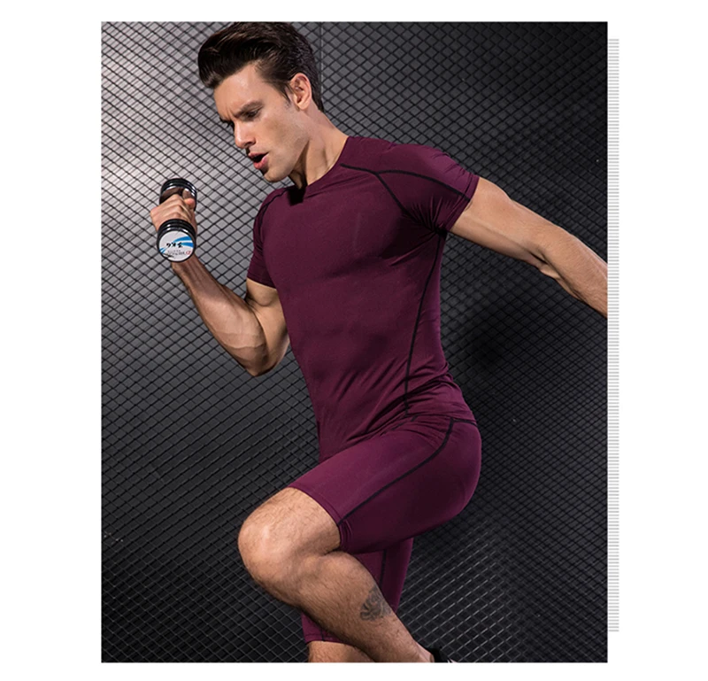 Мужская спортивная футболка s, футболки для фитнеса, dryfit, футболка с коротким рукавом, футболка для бега, Спортивная футболка, футболки для тренировок, топы, сыпь, компрессия
