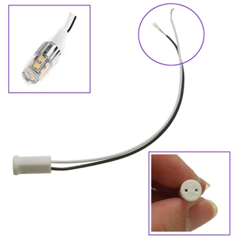

10PCS G4 Base Socket Plug Special Ceramic g4 Holder Head Wire Connector G4 Ceramics Lampholders Base Kit
