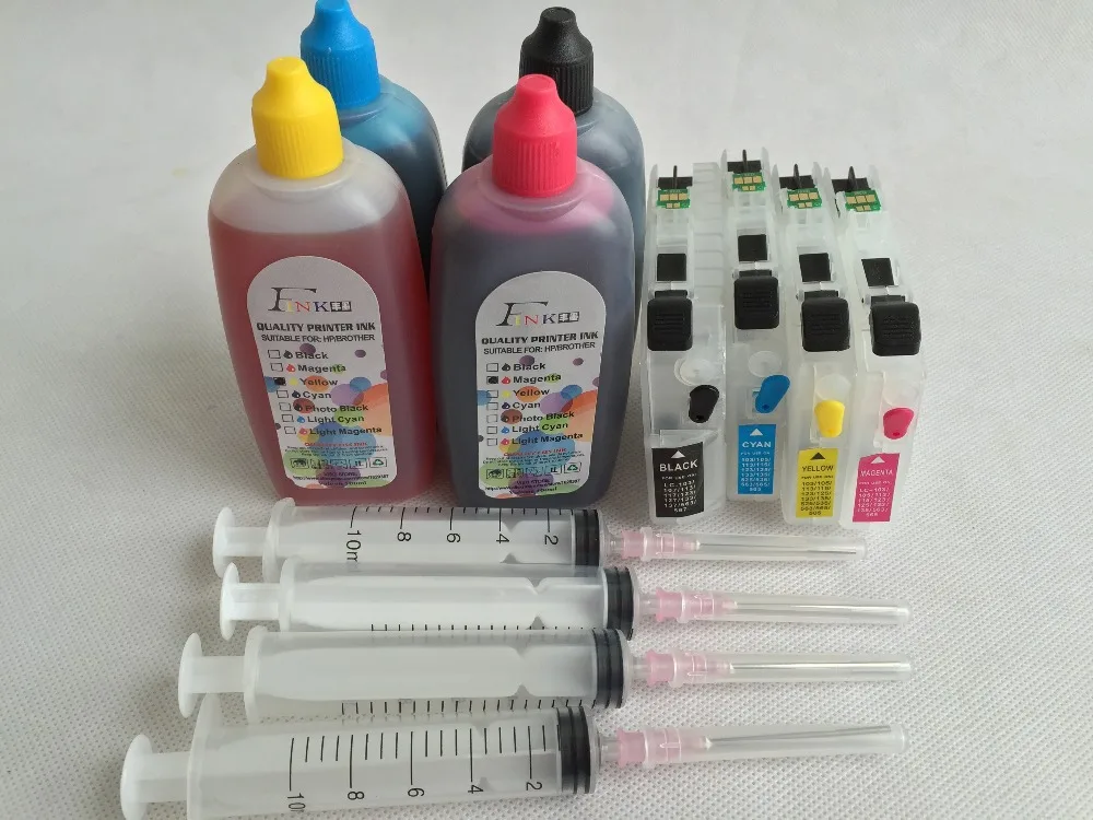 LC123 127 Refill Ink Kit For Brother MFC J4510DW MFC J4610DW MFC 