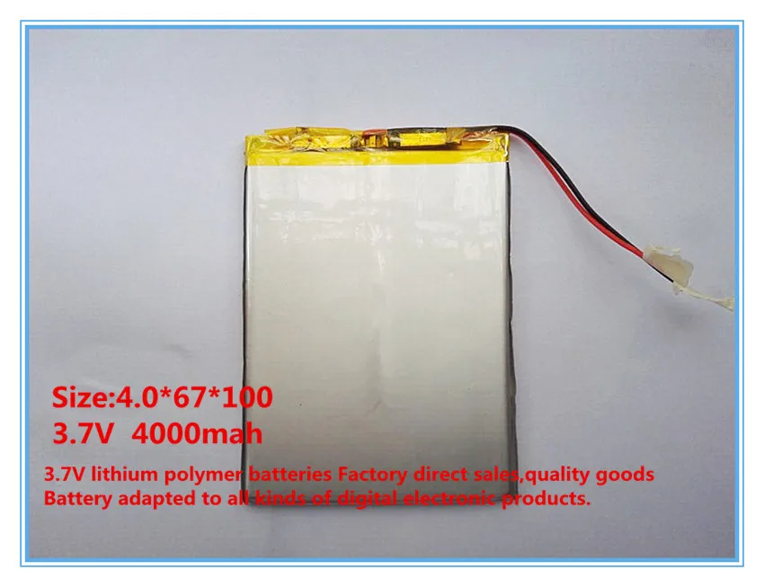 Литровая энергетическая батарея yVX610W3.7V 4067100 4000 мАч емкость аккумулятора чем