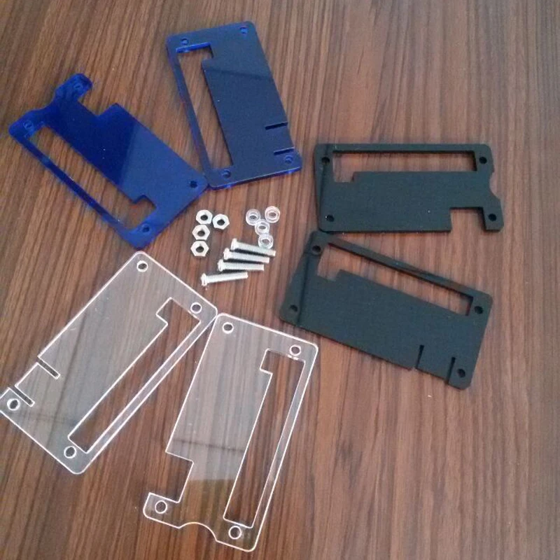 For Raspberry pi Zero Adaptors Shell Protective Case Cover Housing Acrylic Enclosure Box Transparent Blue Black