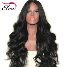 Elva Hair Full Lace Human Hair Wigs For Black Women Body Wave Wigs Pre Plucked Hairline 10-26inches Brazilian Remy Hair Wigs