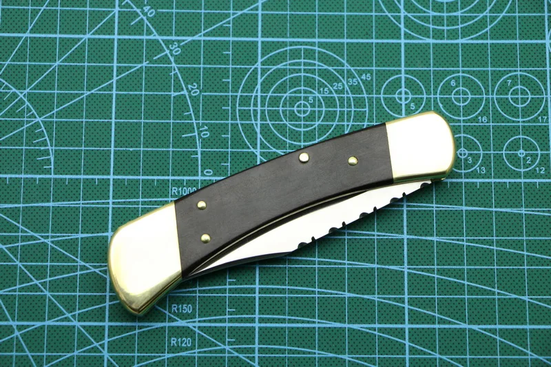 TIGEND# Bu# CK110 латунь+ деревянная ручка 440C Лезвие Складной Фруктовый нож охотничий Карманный открытый инструмент EDC кухонный универсальный нож