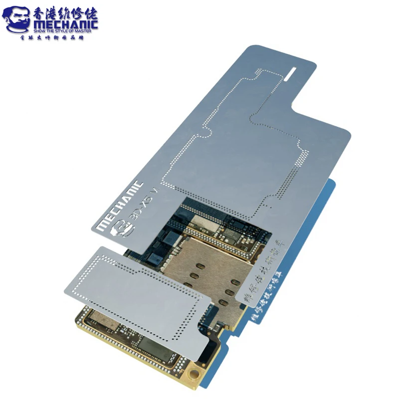 

MECHANIC 3D BGA Reballing Stencil dedicate kit for iPhoneX Xs Xs Max Mesh Repair Steel net
