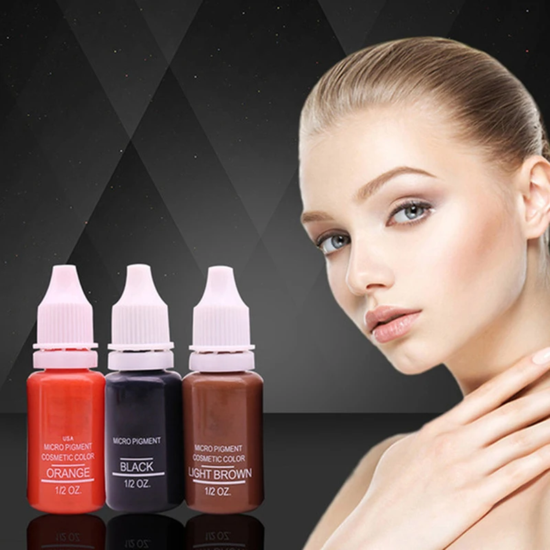 

Eyebrow & lip Permanent Makeup Tattoo ink brand Micro pigment Lasting Long 15ml cosmetics supply