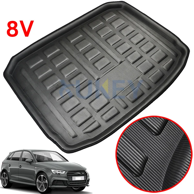 

Tailored Boot Cargo Liner Tray For Audi A3 S3 RS3 8v Sportback Hatchback 2013 - 2018 Trunk Floor Mat Carpet 2014 2015 2016 2017