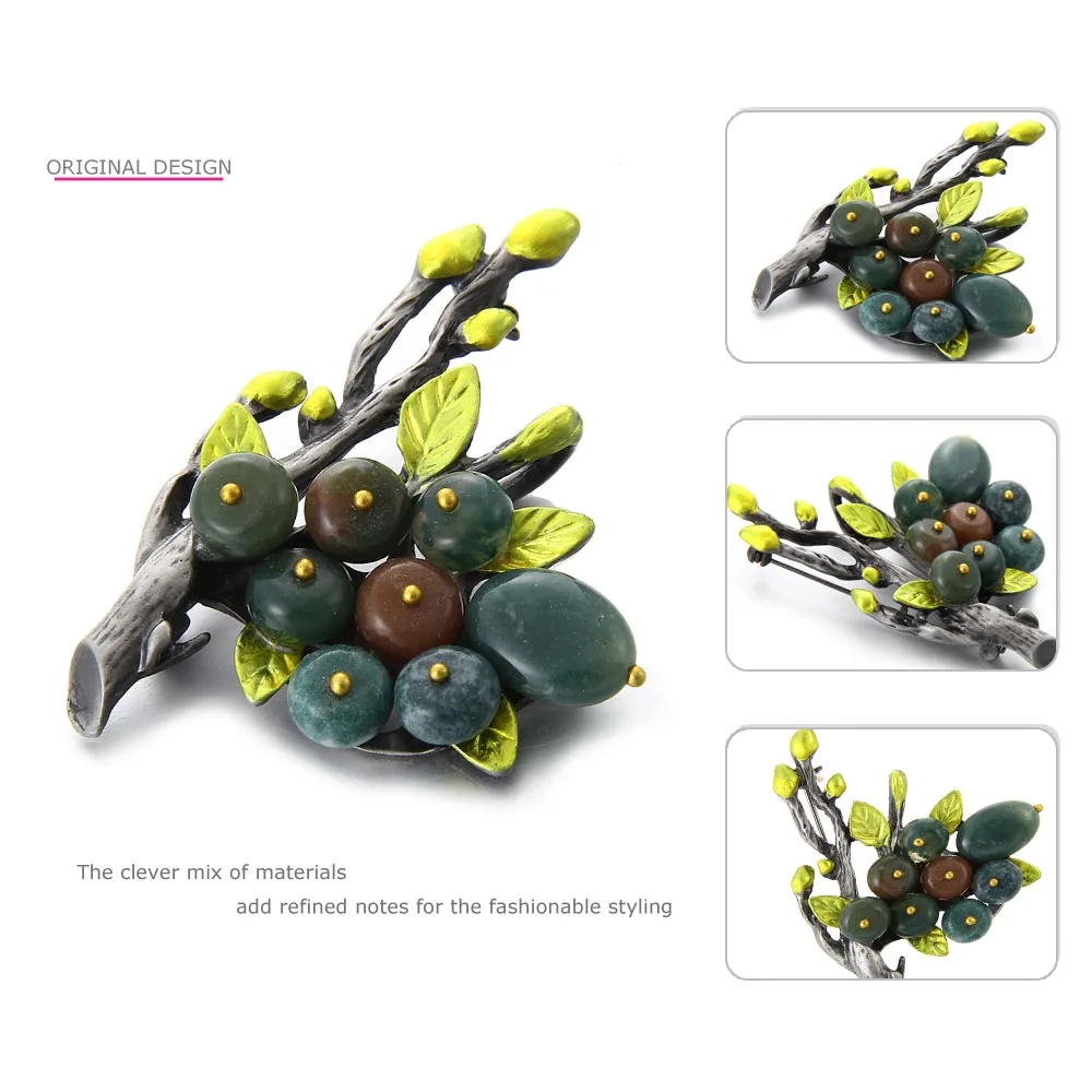 Женская Винтажная брошь в виде ветки MloveAcc|brand brooch|brooch brandbranch brooch |