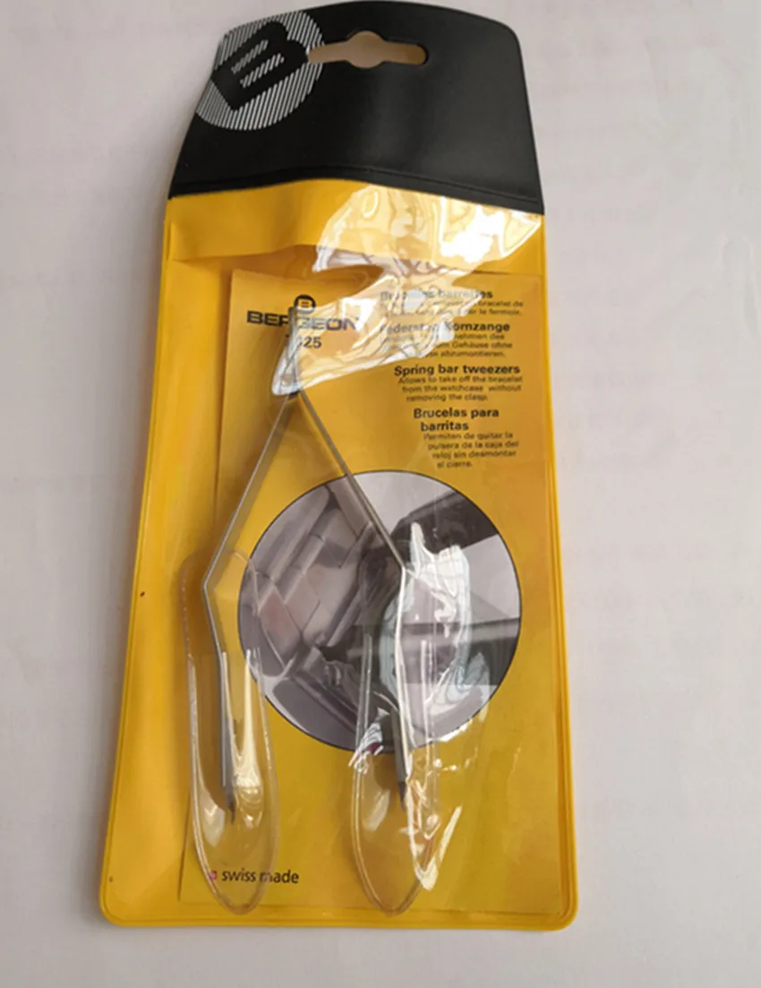

BERGEON 7825 Plier to fit wristwatches, bracelets provided with spring-bars.spring bar tweezers for ROLX TOOLS