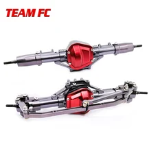 1Set 1/10 Rc Auto Compleet Alloy Cnc Metalen Voor-en Achteras Met Arm Cnc Gefreesd Voor 1:10 Rc crawler Axiale SCX10 RC4WD S242