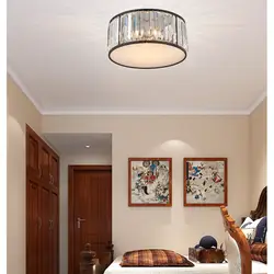 Современный американский золотой Хрустальный подвесной светильник для столовой, ресторана, гостиной, светодиодный E27 лампа