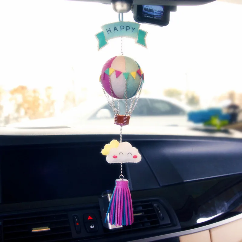 

Lovely Hot Air Balloon Felt DIY Craft Kit Car Pendant Handmade Sewing Craft For Decoration Kids Living Room Bedroom Pendant Felt